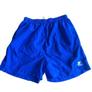 Women’s Starter Shorts Blue Size Large